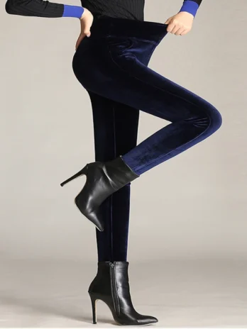 Pantalon Velours Slim Femme