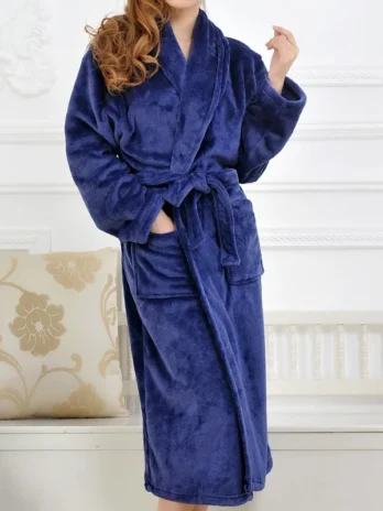 Peignoir Velours Femme