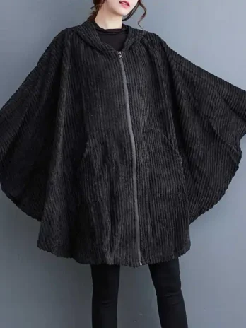 Manteau Velours Côtelé Femme