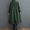 Un manteau long velours côtelé femme, chic et ultra confortable pour un style élégant en toute saison