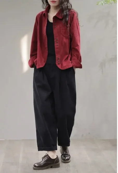 Élégance et confort : la surchemise velours côtelé femme pour un look chic et décontracté