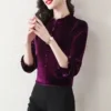 Un chemisier femme velours doux et chic pour briller en toute occasion