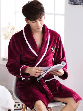 Peignoir Velours Homme