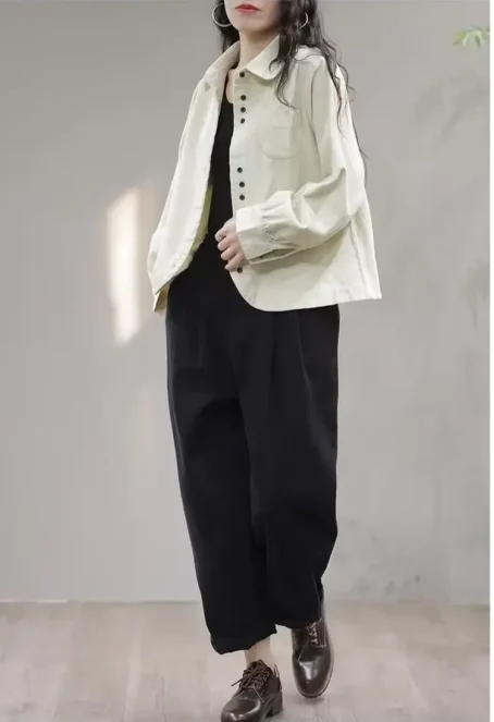 Élégance et confort : la surchemise velours côtelé femme pour un look chic et décontracté