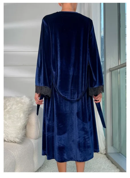 Enveloppez-vous de douceur avec cette robe de chambre femme velours luxe