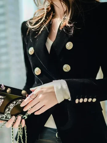 Blazer Velours Femme
