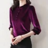 Un chemisier femme velours doux et chic pour briller en toute occasion