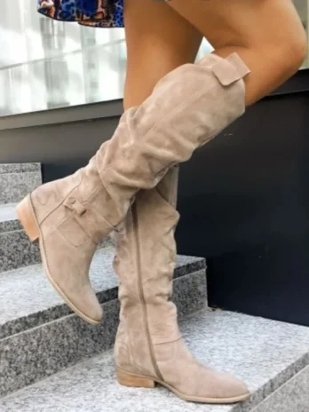 Bottes Velours Femme