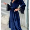 Enveloppez-vous de douceur avec cette robe de chambre femme velours luxe