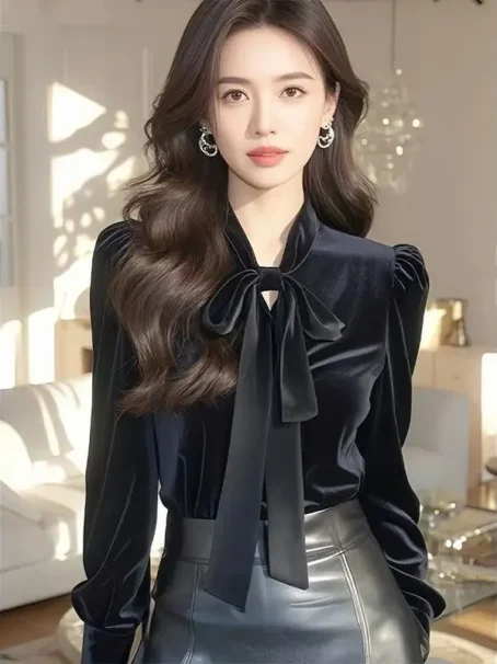 Blouse velours femme : élégance et douceur pour un style irrésistible