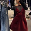 Une robe velours rouge qui sublime votre silhouette