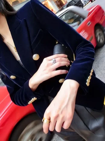 Blazer Velours Femme