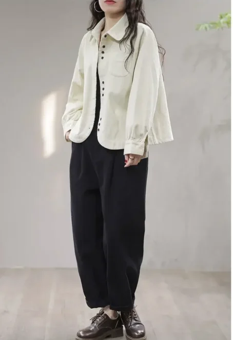 Élégance et confort : la surchemise velours côtelé femme pour un look chic et décontracté