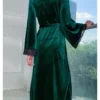 Enveloppez-vous de douceur avec cette robe de chambre femme velours luxe