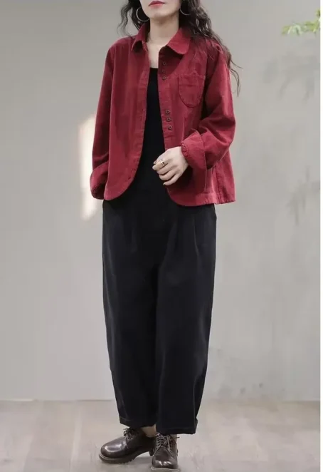 Élégance et confort : la surchemise velours côtelé femme pour un look chic et décontracté