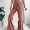 Un pantalon velours rose femme qui allie style, confort et élégance