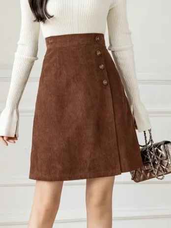 Jupe Velours Côtelé Femme