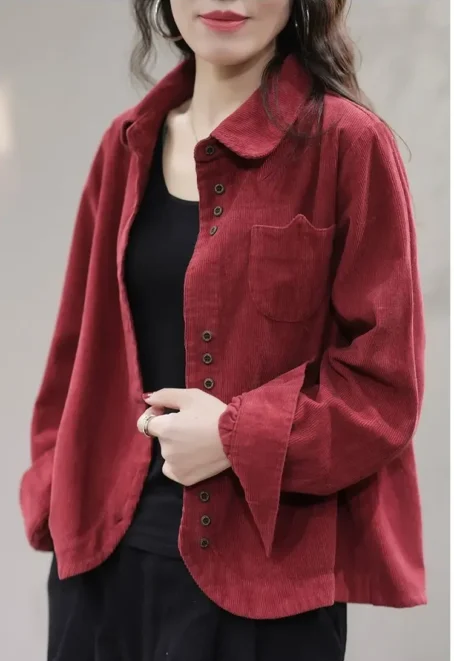 Élégance et confort : la surchemise velours côtelé femme pour un look chic et décontracté