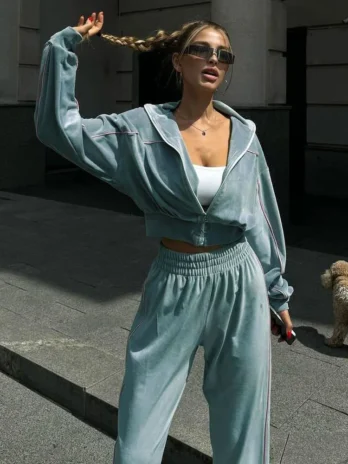 Survêtement Velours Femme