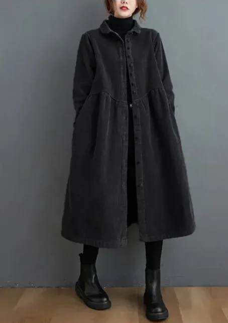 Un manteau long velours côtelé femme, chic et ultra confortable pour un style élégant en toute saison