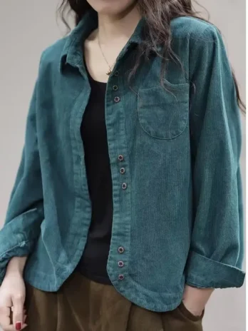 Surchemise Velours Côtelé Femme